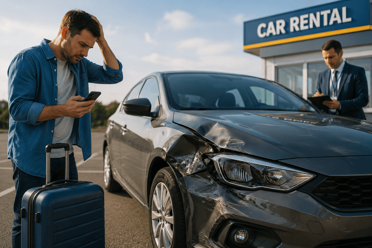 what happens if rental car is damaged