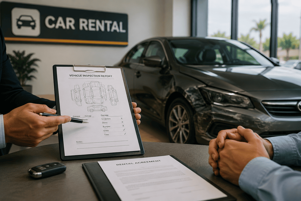 what happens if rental car is damaged