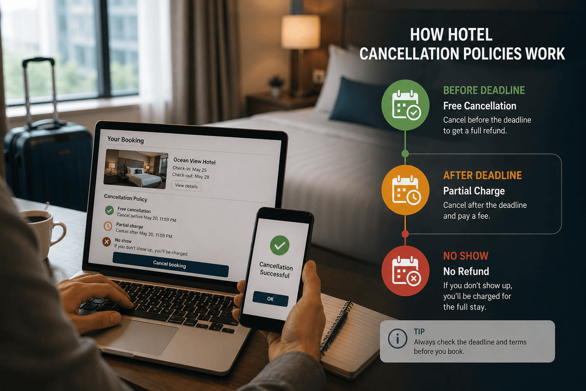 how hotel cancellation policies work