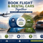 book flight and rental cars together