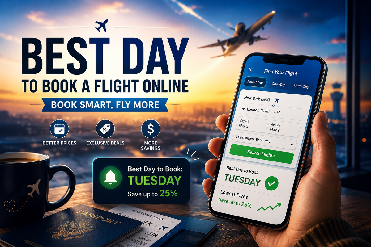 best day to book a flight online