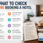 what to check before booking a hotel