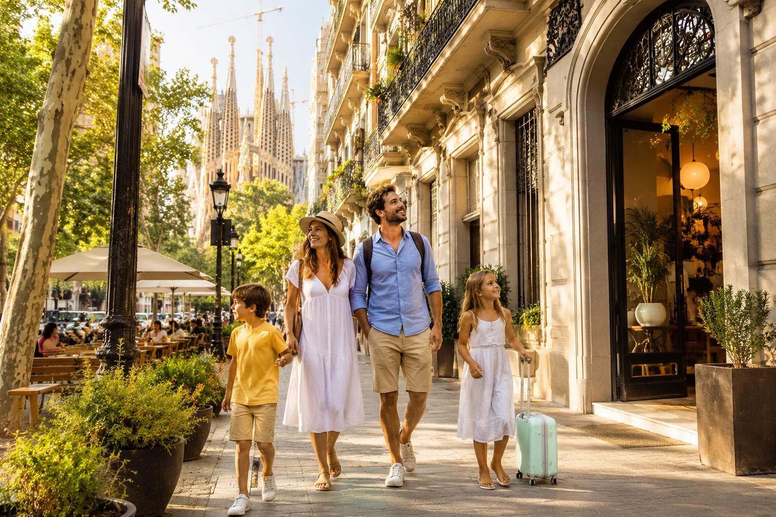 best area to stay in barcelona with family 