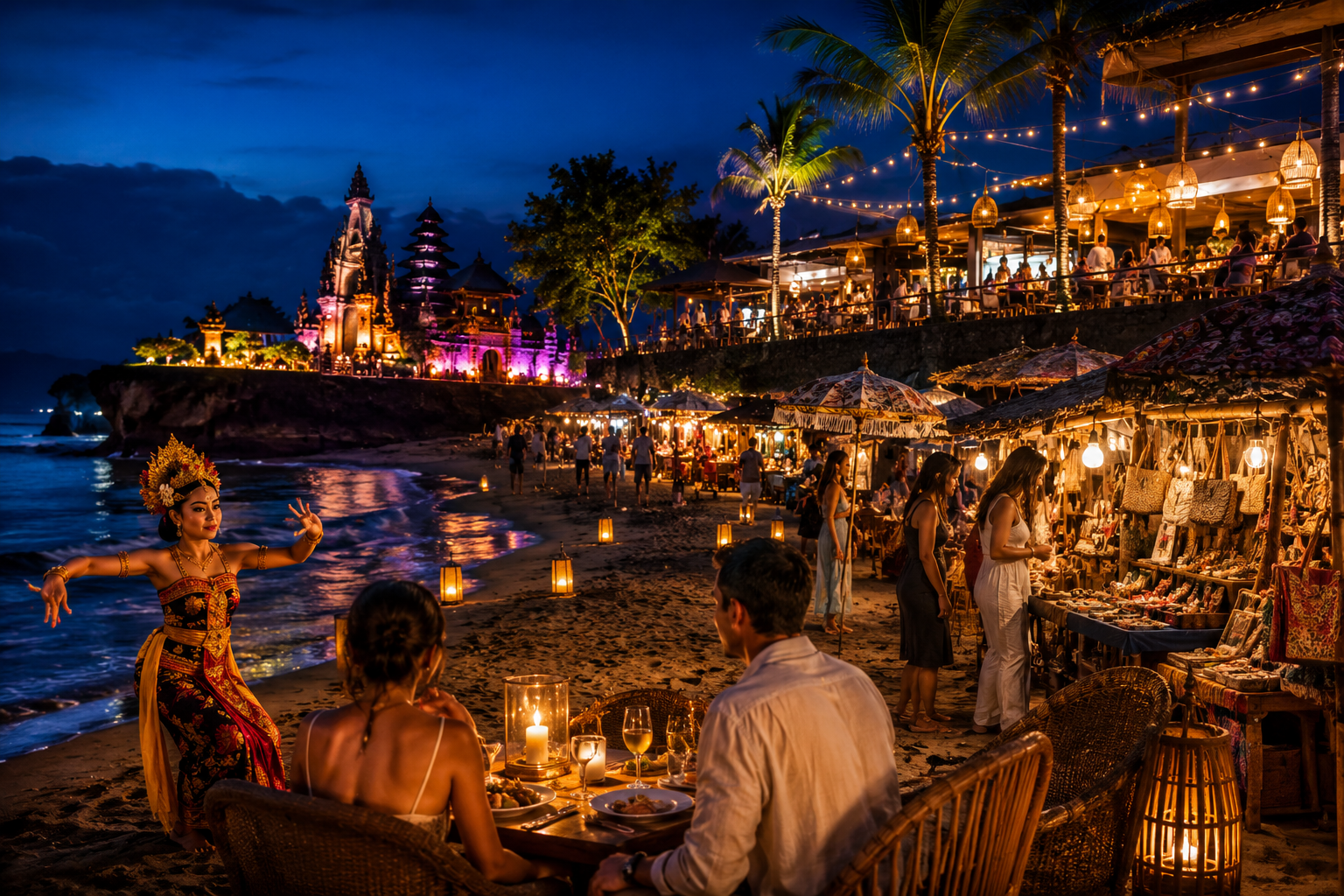 What can you do at night in Bali